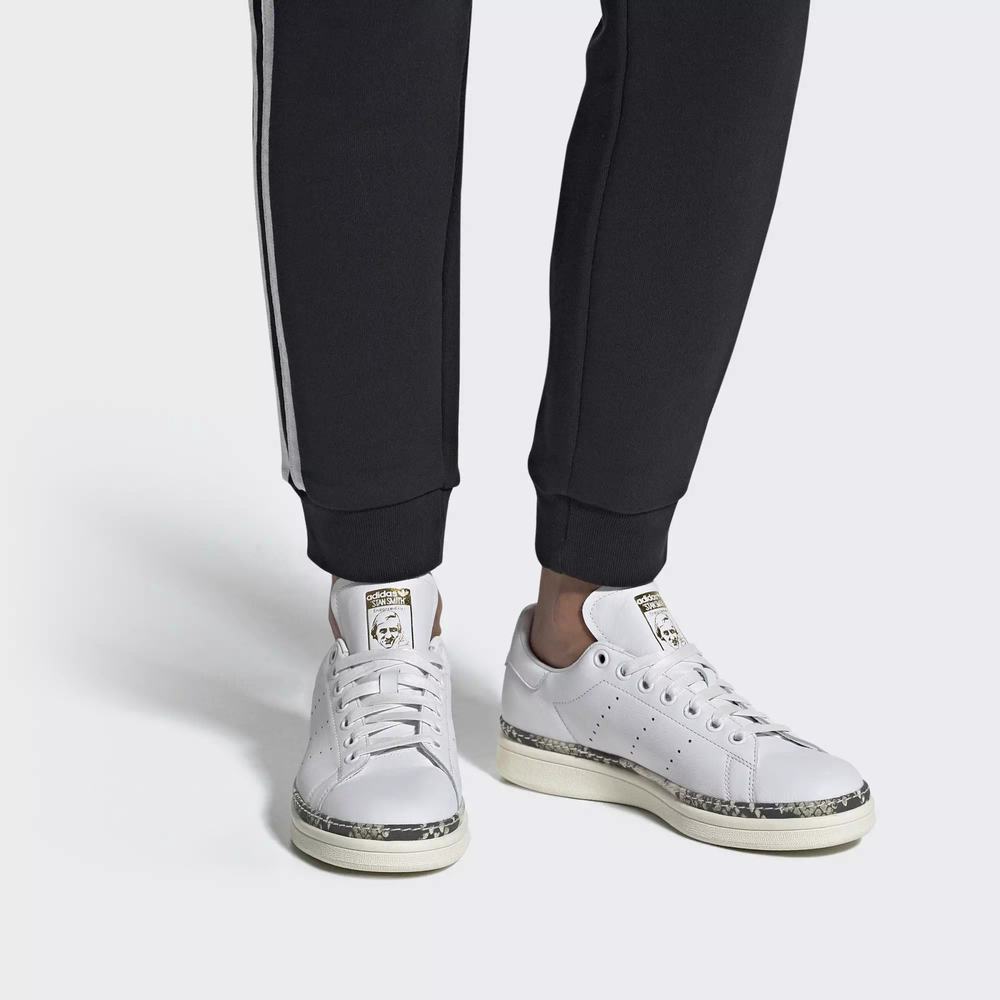 Adidas Stan Smith New Bold Tenis Blancos Para Mujer (MX-96492)